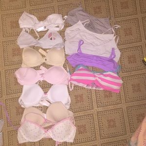 Preteen training bras. 11 in total